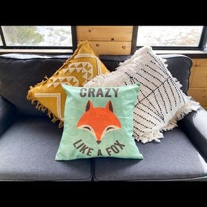 Cute ❤️Fox pillow cover flower🌺